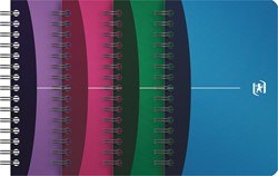 Oxford Office Urban Mix notitieboekje, 180 bladzijden, ft 9 x 14 cm, geruit 5 mm, geassorteerde kleuren