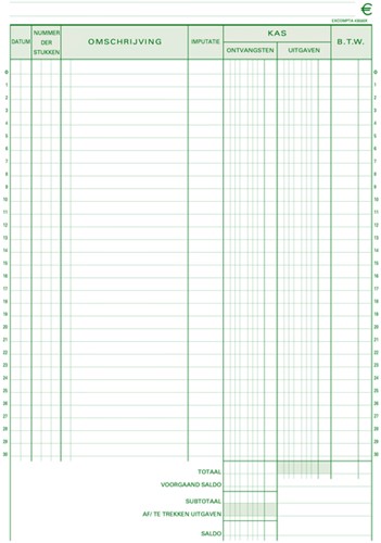 Kasboek Exacompta Manifold dupli 50vel Nl-3