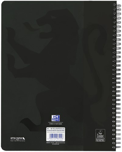 Collegeblok Oxford School A4+ lijn 23-gaats 160 pagina's 80gr voordeelpak assorti 3 stuks-3