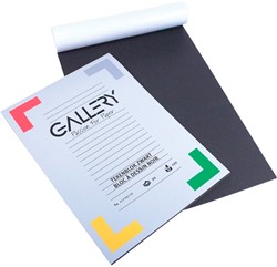 Gallery tekenpapier, 120 g, ft 21 x 29,7 cm, A4, zwart, blok van 20 vel