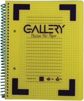 Gallery Traditional spiraalschrift ft A4, geruit 5 mm, geassorteerde kleuren, 160 bladzijden-3