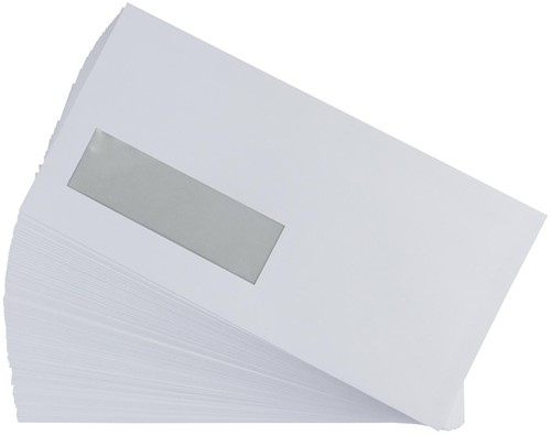 Gallery enveloppen ft 110 x 220 mm, venster links, stripsluiting, doos van 500 stuks-3