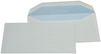 Gallery enveloppen ft 114 x 229 mm, gegomd, binnenzijde blauw, doos van 500 stuks