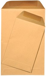 Gallery loonzakjes ft 65 x 105 mm, gegomd, bruine kraft, doos van 1000 stuks