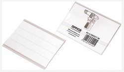 OFFICE products badge met combiklem, 90 x 57 mm