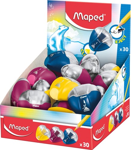 Maped potloodslijper I-Gloo Eject 1-gaats, geassorteerde kleuren