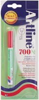 Permanent marker Artline 700N rood, op blister