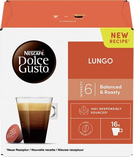 Nescafé Dolce Gusto koffiecapsules, Lungo, pak van 16 stuks