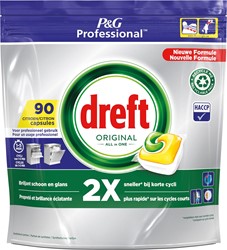 Dreft Original Lemon vaatwastabletten, pak van 90 capsules