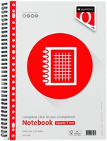Collegeblok Quantore A4 ruit 5mm 23-gaats 100 vel 70gr