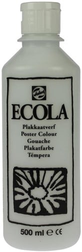Talens Ecola plakkaatverf flacon van 500 ml, wit