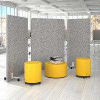 Voet Akoestische Wand Verrijdbaar 4 Stuks-3