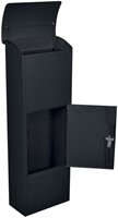 Pakketbrievenbus Helsinki 390x240x1053mm zwart-3