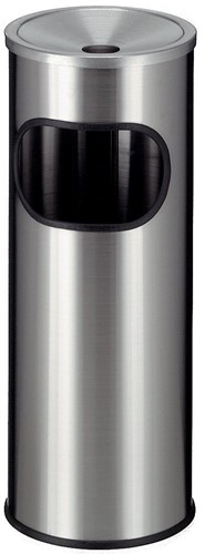 Eko ronde asbak en papiermand met gegalvaniseerde binnenemmer