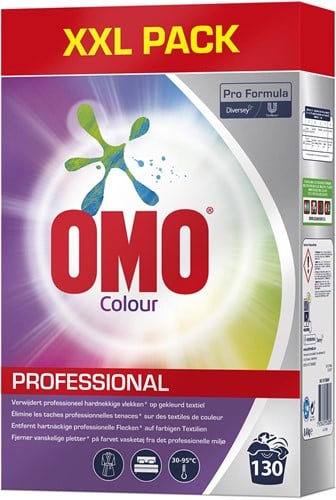 Omo Professional Pro Formula Colour waspoeder, XXL pak, 130 wasbeurten