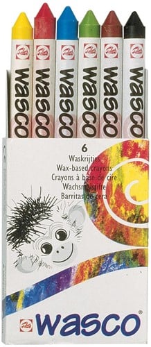 Talens waskrijt Wasco, doos met 6 stuks