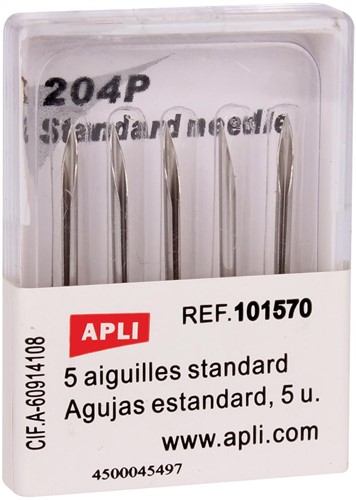 Apli naalden voor standaard textielpistool, doos van 5 stuks