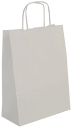 Apli witte kraft draagtassen, 50 stuks