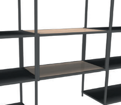 Flexwall tussenhangend frame element 40x80 1-vak