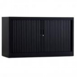 Roldeurkast CHS 73X120X45 zwart incl. 1 legbord