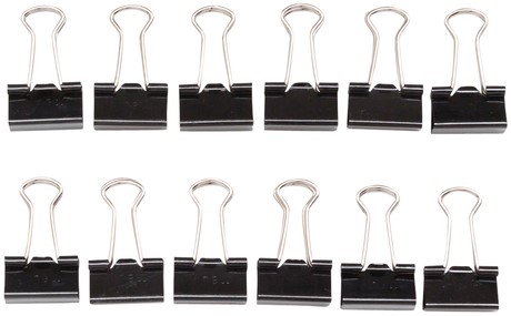 Papierklem MAUL 215 foldback 16mm capaciteit 5mm zwart 12 stuks-3