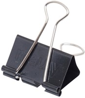 Papierklem MAUL foldback 215 19mm zwart 6 stuks-5