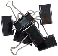 Papierklem MAUL foldback 215 19mm zwart 6 stuks-4