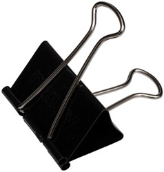 Papierklem MAUL foldback 215 zwart 6 stuks