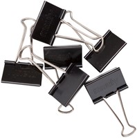 Papierklem MAUL foldback 215 zwart 6 stuks-7