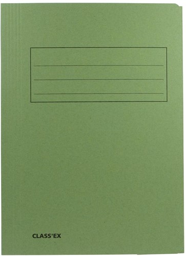 Class'ex dossiermap, 3 kleppen ft 23,7 x 34,7 cm (voor ft folio), groen