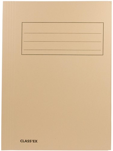 Class'ex dossiermap, 3 kleppen ft 23,7 x 34,7 cm (voor ft folio), gems