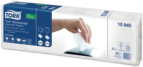 Tork servetten Expressnap  voor dispenser, 1-laags, 1125 per bundel
