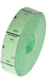 Ticketrol, 1000 tickets, groen