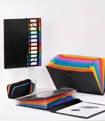 Viquel Rainbow Class voorordner, liggend model met 8 vakken-2