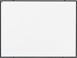 Smit Visual magnetisch whiteboard Softline, gelakt staal, zwart, 90 x 120 cm
