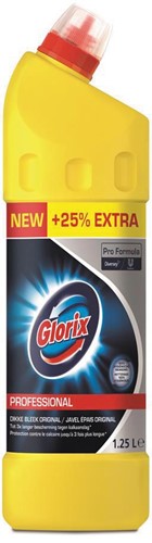 Glorix, wc-reiniger met javel, 1,25 liter