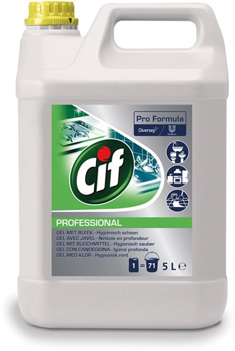 Cif Professional allesreiniger met bleekmiddel, fles van 5 l