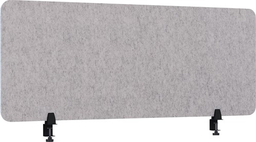 Smit Visual scheidingswand, lichtgrijs, 60 x 160 cm, met 2 klemmen