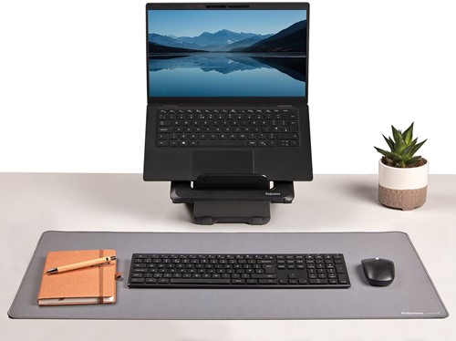 Fellowes Breyta bureauonderlegger en muismat, ft 80 x 40 cm, grijs-3