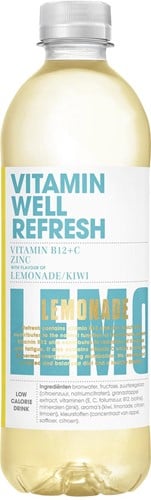 Vitamin Well vitaminewater Refresh, 500 ml, pak van 12