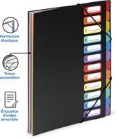 Viquel Rainbow Class sorteermap, ft A4, met 12 vakken-2