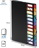 Viquel Rainbow Class sorteermap, ft A4, met 12 vakken-3