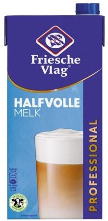 Friesche Vlag Langlekker koffiemelk, pak van 1 liter, halfvolle melk