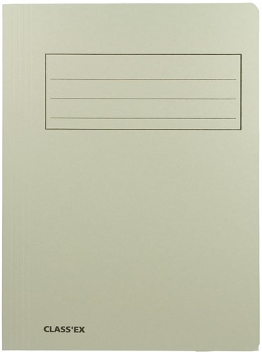 Class'ex dossiermap, 3 kleppen ft 23,7 x 32 cm (voor ft A4), grijs