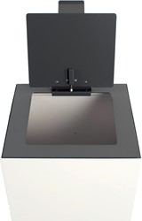 V-Part top met klep voor modulaire afvalbak 85 l en 90 l, donkergrijs