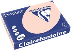 Clairefontaine Trophée Pastel, gekleurd papier, A4, 120 g, 250 vel, zalm