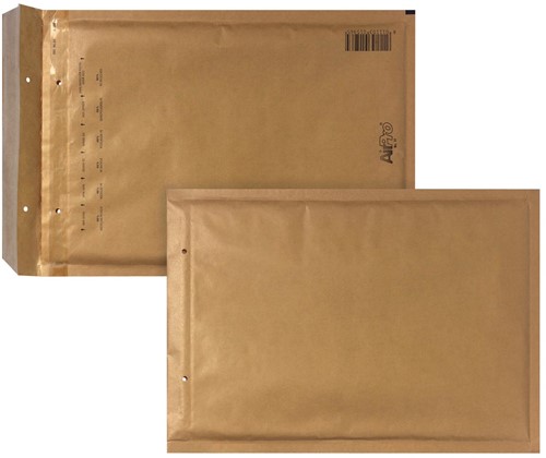 Bong AirPro luchtkussenenveloppen, ft 180 x 265 mm, met stripsluiting, doos van 100 stuks, bruin