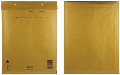 Bong AirPro luchtkussenenveloppen, ft 270 x 360 mm, met stripsluiting, doos van 100 stuks, bruin