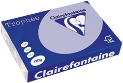 Clairefontaine Trophée Pastel, gekleurd papier, A4, 120 g, 250 vel, lavendelblauw