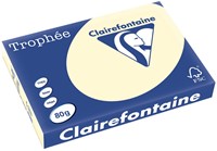 Clairefontaine Trophée Pastel, gekleurd papier, A3, 80 g, 500 vel, crème